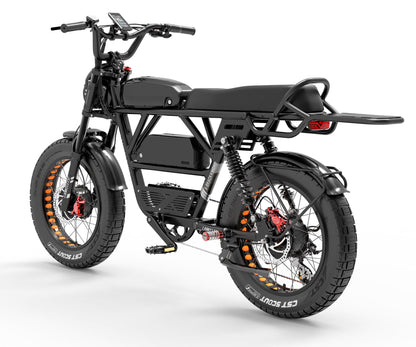 LANKELEISI X-Black Knight Dual Motor Electric Bike-Vostro Cycles