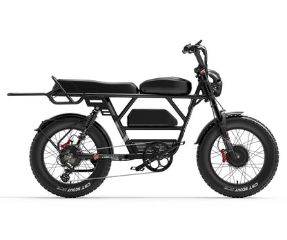 LANKELEISI X-Black Knight Dual Motor Electric Bike-Vostro Cycles