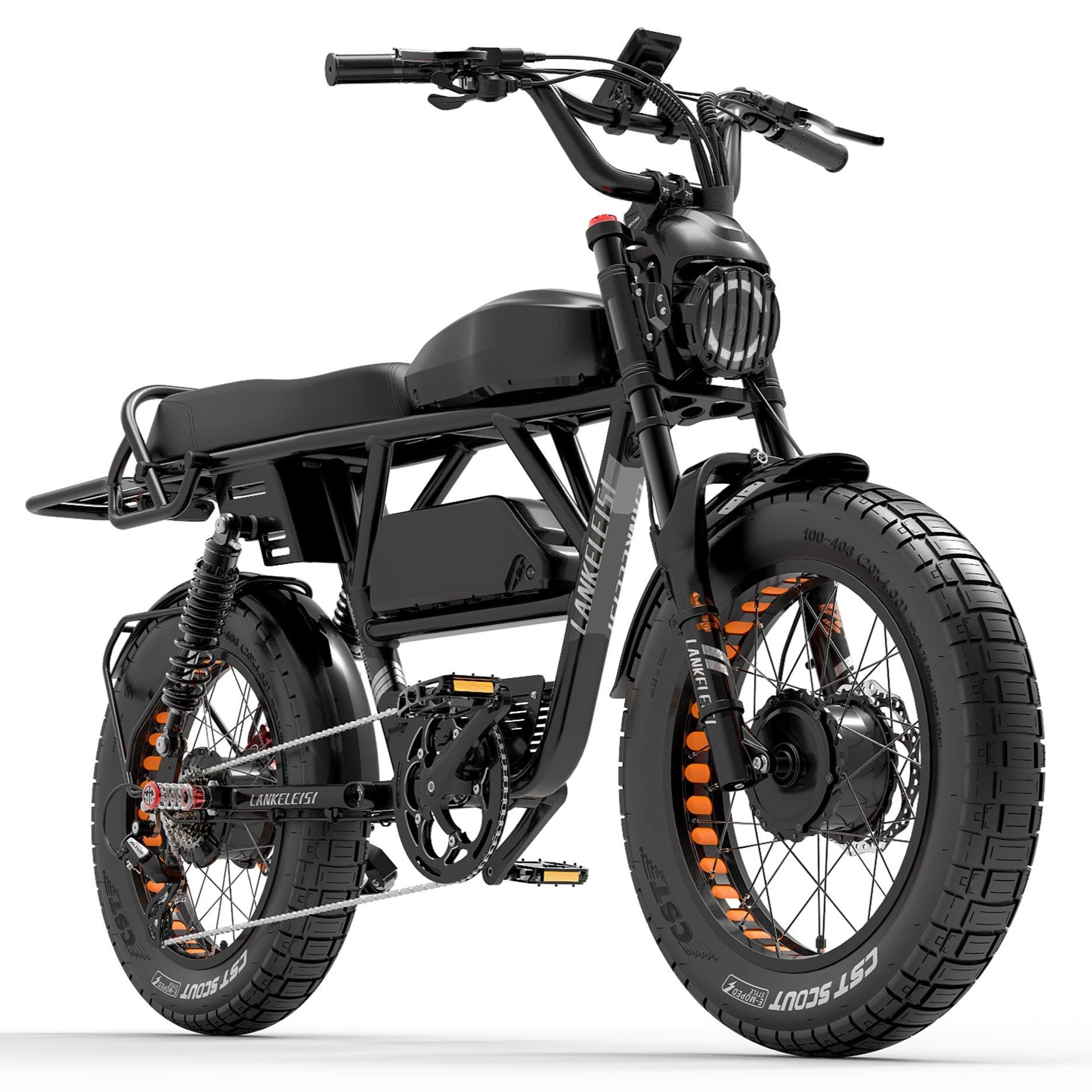 LANKELEISI X-Black Knight Dual Motor Electric Bike-Vostro Cycles